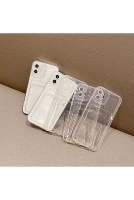 Iphone 11 Uyumlu Şeffaf Kartlıklı (KÖŞELİ 12 GÖRÜNÜMLÜ) Kamera Korumali Aa Kalite ürün fotoğrafı