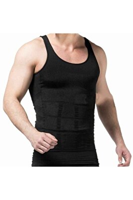 Erkek Siyah Slim N Lift Göbek Incelten Toparlayıcı Atlet Korse ürün fotoğrafı
