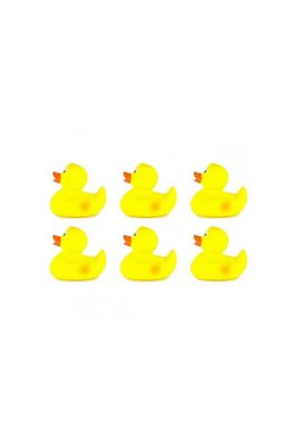 Ses Çıkaran Vinil 6'lı Sarı Ördek Yavrusu Suda Yüzen Yellow Duck ürün fotoğrafı