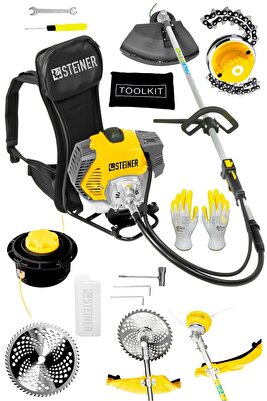 Alman 16 Hp Tam Profesyonel Sırt Tipi Benzinli Tırpan Ot Çalı Çim Biçme Makinesi + Canavar Başlık ürün fotoğrafı