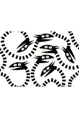 Snakes, 35x50, Dijital Ilüstrasyon, Dokulu Kağıt ürün fotoğrafı