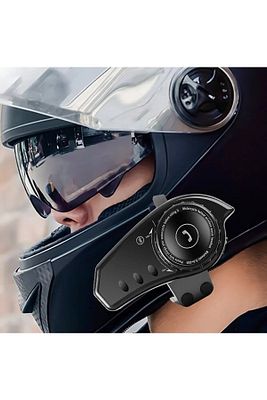 Işikli Bt35 Intercom Motor Kurye Kask Kulaklık Bluetooth 5.0 Motosiklet Kulaklık ürün fotoğrafı
