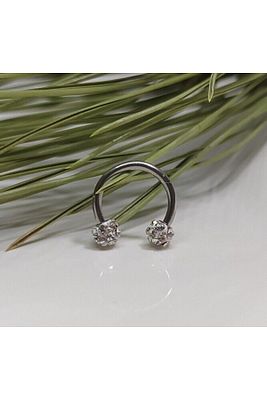 Cerrahi Çelik Zirkon Taşlı, Kulak, Dudak Burun Septum Tragus Kıkırdak Piercing-42000032isil ürün fotoğrafı