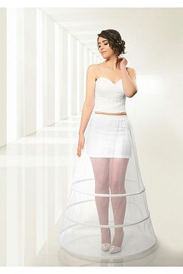 Kadın Kırık Beyaz 3 Telli  Astarsız Tarlatan 1003-3 ürün fotoğrafı