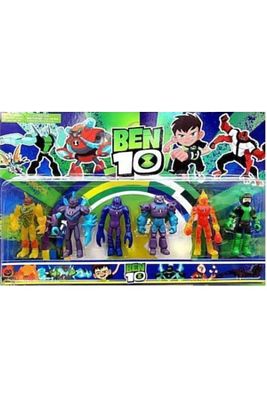 Allıen Force 6'lı Figür Seti, Alien Force Action Figure, Benten, Ben Ten ürün fotoğrafı