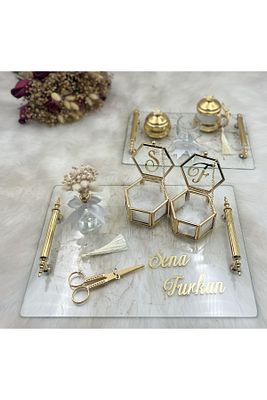 Söz Nişan Tepsisi ve Damat Kahvesi Takımı ürün fotoğrafı