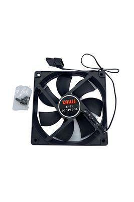 12 Cm Kasa Fanı Siyah Sessiz Sıfır 12cm Fan Z-101 ürün fotoğrafı
