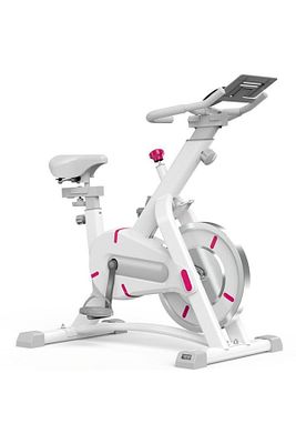 Yeni Nesil Beyaz Koşu Kondisyon Bisikleti Egzersiz Ev Koşu Bisikleti Spin Bike Dikey ürün fotoğrafı