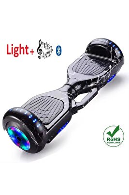 Siyah Denge Scooter Smart Balance Elektrikli Kaykay Denge Scooter Hoverboard Bluetooth ürün fotoğrafı