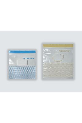 Çift Kilitli Buzdolabı Poşeti 50'li ( 25X0.4 Lt ve 25X1 Lt) ürün fotoğrafı