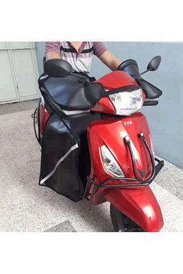 Scooter Uyumlu Motorsiklet El Koruma Rüzgarlık+ Diz Örtüsü Birlikte Set ürün fotoğrafı