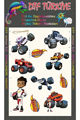 Arabalar-araba Transfere Hazır Dtf Baskı-dijital Tekstil Baskı-ütü Ile Transfer ürün fotoğrafı