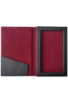 (1 ADET)21x14 Deri Hesap Alma Sümeni Kutusu, Para Üstü Sandıklı, Adisyon, Süet ürün fotoğrafı