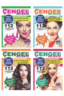 Süper Çengel Bulmaca 4 Kitap Set (12-13-14-15) ürün fotoğrafı