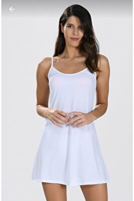 Kuzey Underwear Kadın Elbise Jipon Beyaz Astar 3851 ürün fotoğrafı