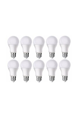 Proich Led Ampul Beyaz Renk 9 Watt Tasarruflu 10 Lu Paket ürün fotoğrafı