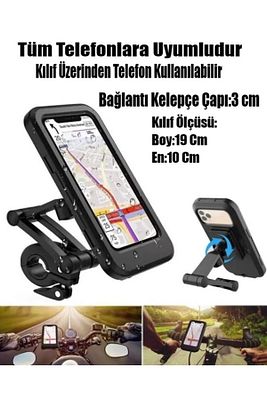 Mıknatıslı Motorsiklet Bisiklet Telefon Su Geçirmez Tutucu Kılıf Motor Tutacağı 360 Dönebilen ürün fotoğrafı