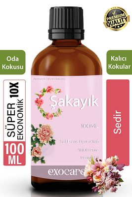 Şakayık Çiçeği Esansiyel Uçucu Koku Yağı Buhurdanlık Difüzör Esansı oda banyo ve dolap parfümü 100ml ürün fotoğrafı