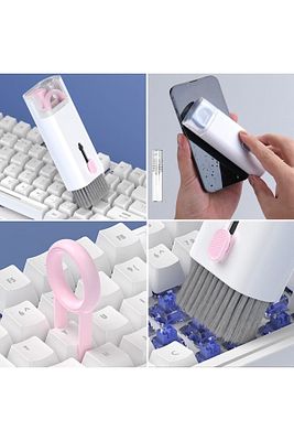 Çok Fonksiyonlu 7 Parça Airpods Klavye Ekran Kulaklık Temizleme Kiti ürün fotoğrafı