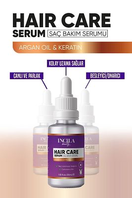 Hızlı Saç Ve Sakal Uzatma Serumu Argan Ve Keratin Özlü Saç/sakal Dökülme Karşıtı 30 ml Serum ürün fotoğrafı
