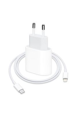 İphone Uyumlu Hızlı Şarj Aleti - 20w Type-c Adaptör Ve Type-c Uçlu Lighning Kablo Ile Birlikte ürün fotoğrafı