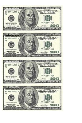 Hazır Kesilmiş Yenilebilir Kağıt Gıda Baskı Dolar Yenilebilir Baskı ( 4 Adet ) ürün fotoğrafı