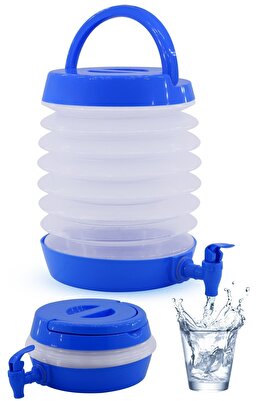 Katlanabilir Su Sebili Çeşmeli Körüklü Su Bidonu Çeşme Piknik Kamp Damacana Içecek Şişesi ürün fotoğrafı