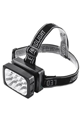 Profesyönel 12 Ledli Şarjlı Kafa Lambası Power Ledli Kafa Feneri Tepe Lambası Yj-1837 ürün fotoğrafı