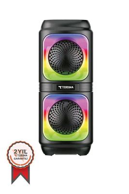 D19 Siyah Wireless TWS RGB Renkli Bluetooth Hoparlör ürün fotoğrafı