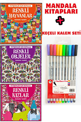 Ruhunu Yansıt Mandala Ve Keçeli Kalem 3 Mandala Terapi Seti ürün fotoğrafı