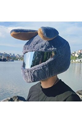 Kask Kilifi Kask Süsü Kask Aksesuarları Kask Koruyucu Kask Motorsiklet Peluş Kask Kılıfı ürün fotoğrafı
