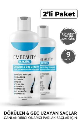 Kolajen Ve Keratin Saç Dökülmesine Karşı Hızlı Sac Uzatan Dolgunlaştırıcı Besleyici Şampuan 2li Set ürün fotoğrafı