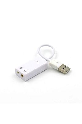USB Ses Kartı Dönüştürücü 7.1 Kanal-USB to 3.5mm Harici Ses Kartı ürün fotoğrafı