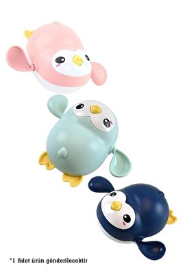 Kurmalı Penguen Havuz ve Küvet Oyuncağı, Renkli Su Oyuncağı Kaplumbağa ürün fotoğrafı