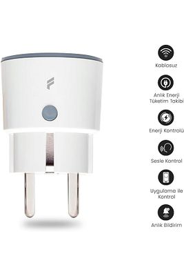 Akıllı Priz, Wifi, Uzaktan Kontrol, Anlık Enerji Tüketim Takip, Zamanlayıcı ürün fotoğrafı