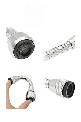 Turbo Flex Plastik Hortumlu Esnek Ayarlanabilir Musluk Başlığı 2 Aşamalı ürün fotoğrafı