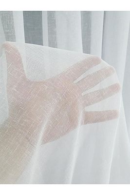 Dora Naturel Keten Tül Perde 1/2,5 Pile Orijinal Kırışmaz Tül Perde ürün fotoğrafı
