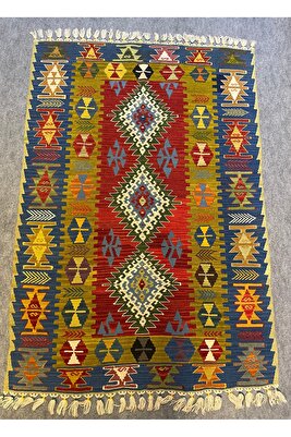 El Dokuma Özel Başaklı Kayseri Kilim ürün fotoğrafı