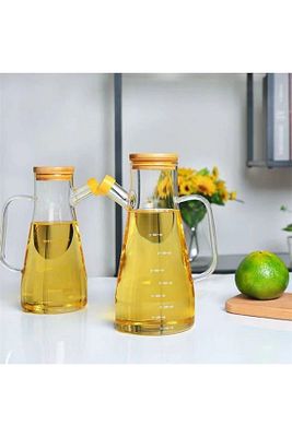 2 Adet Borosilikat Cam 900ml Yağdanlık ürün fotoğrafı