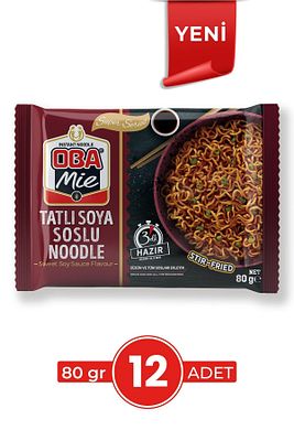 Tatlı Soya Soslu Noodle 80 Gr 12'li Paket ürün fotoğrafı