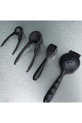 Home Chefstar Siyah Döküm+limon+sıkacağı+sarımsak Ezici Ceviz Kıracağı Fındık Kıracağı 4'lü Set ürün fotoğrafı