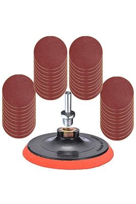 42 Parça 115 Mm Cırt Zımpara Seti + Matkap Aparatı ürün fotoğrafı