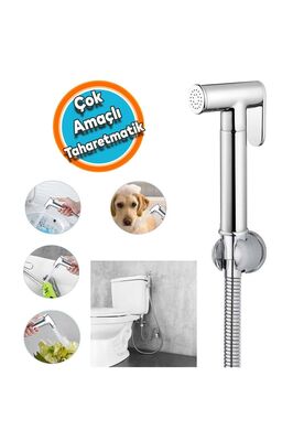 Ara Musluk Filtreli Tuvalet Wc Banyo Klozet Bide Taharet Musluğu Bebek Hayvan Oto Yıkama Çeşme ürün fotoğrafı