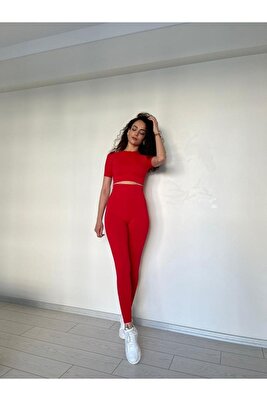 Kısa Kol Spor Seamless Tayt Takımı ürün fotoğrafı