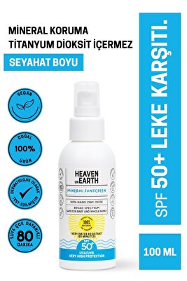 Spf 50 Vegan Mineral Güneş Kremi %100 Doğal Suya Dayanıklı Çok Yüksek Koruma ürün fotoğrafı