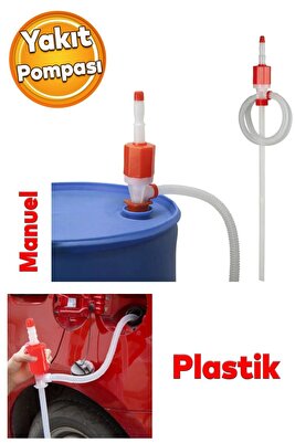 Araba Araç Otomobil Benzin Mazot Su Pompası Yakıt Transfer İkmal Aktarma Plastik Pompa Vak Vak ürün fotoğrafı