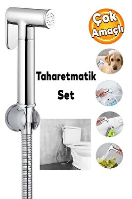 Ara Musluk Filtreli Tuvalet Wc Banyo Klozet Bide Taharet Musluğu Bebek Yıkama Oto Çeşme ürün fotoğrafı
