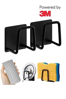 Sünger Tutucu Lavabo Için 2li Set Siyah ürün fotoğrafı