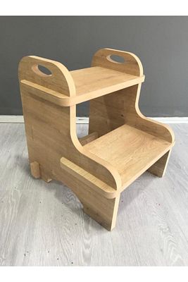 Mdf Basamak Tabure Çocuk Bebek Banyo Wc Lavabo Merdiven Yükseltici ürün fotoğrafı