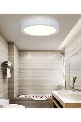 Modern Ledli Avize Tavana Sıfır Salon Mutfak Oturma Odası Avize Panel Light 6400k Beyaz Işık ürün fotoğrafı